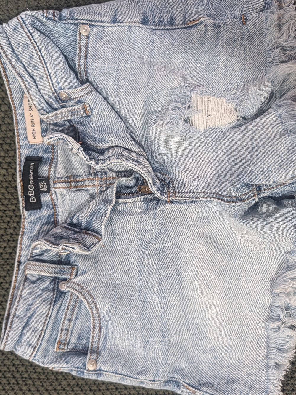 BCBGeneration High Rise Light Blue Distressed Women’s Jeans